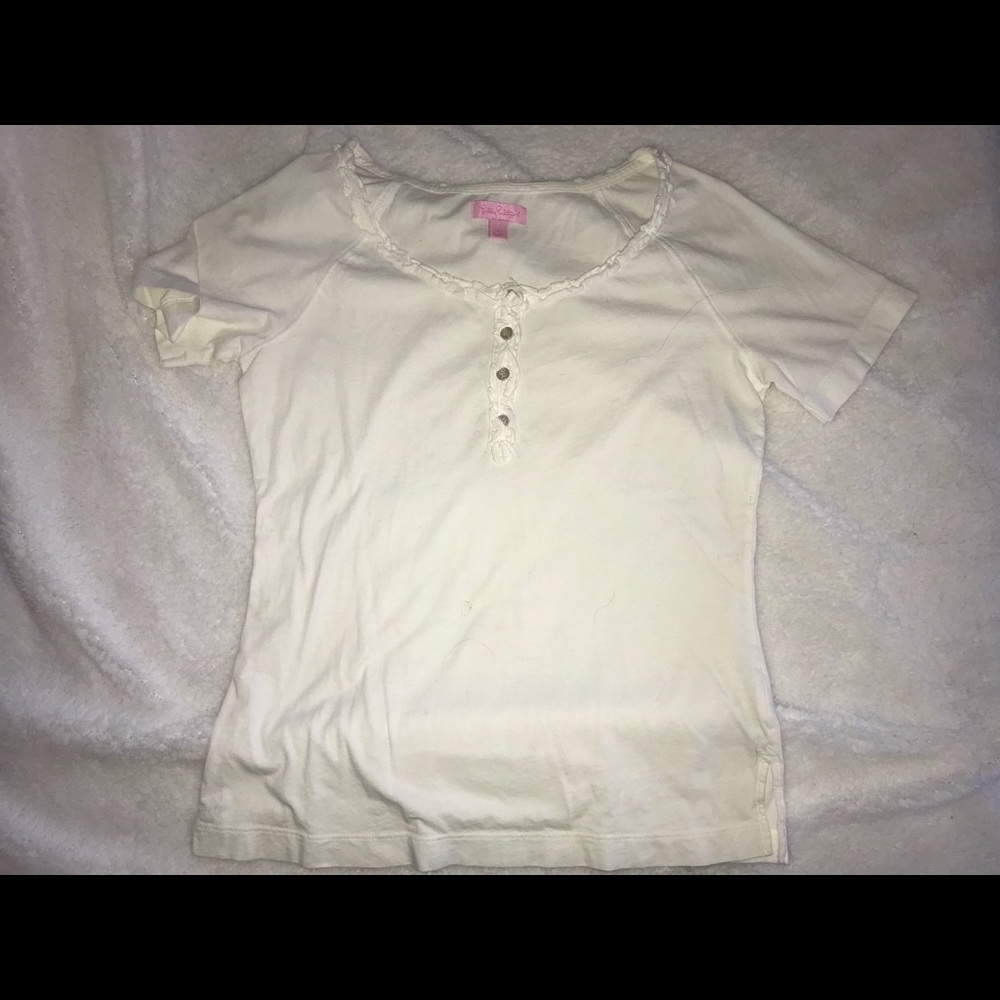 White Lilly Pulitzer short sleeve shirt